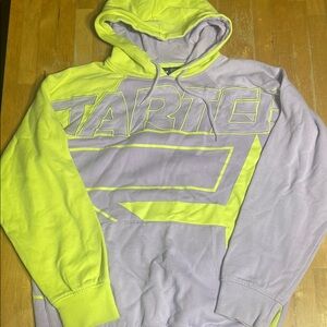 Starter Black Label Neon Yellow and Purple Hoodie